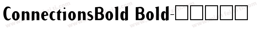 ConnectionsBold Bold字体转换